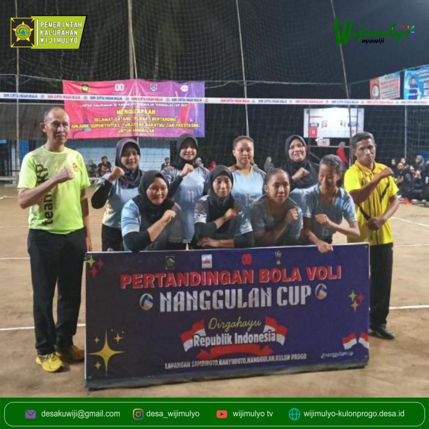 Tim Bola Voli Putri Kalurahan Wijimulyo melaju ke Babak Final Turnamen Bola Voli Nanggulan Cup 2025